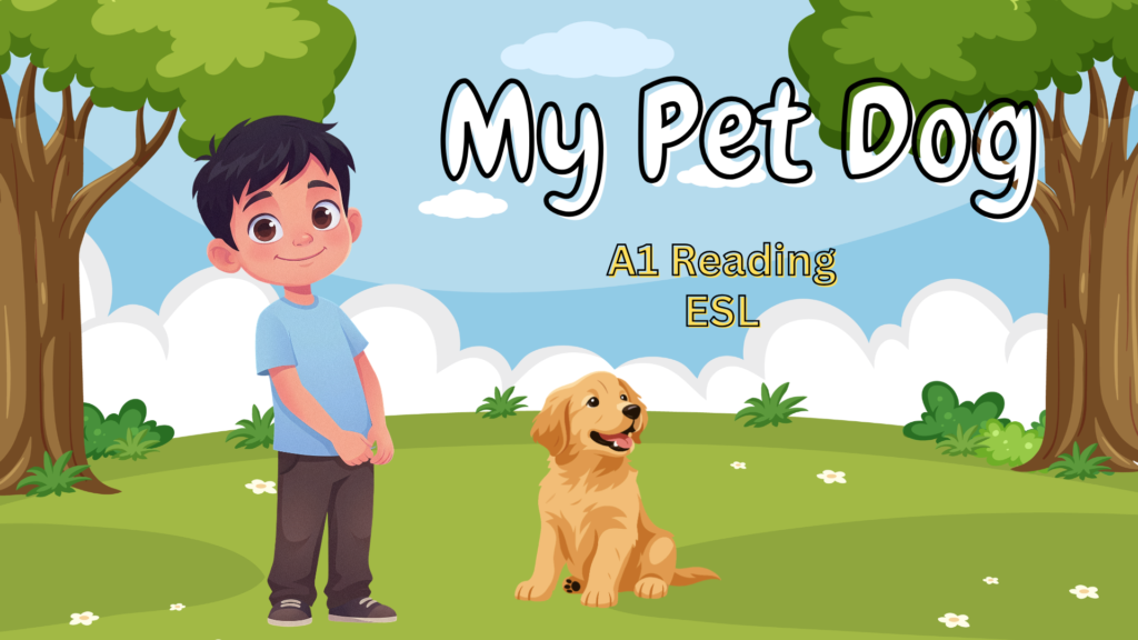 Grade 3 Reading – My Pet Dog